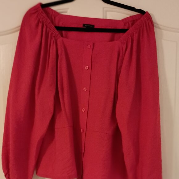 ANN TAYLOR BUTTON DOWN BLOUSE - Picture 1 of 5